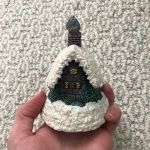 Christmas House Cabin Bell Linda Lindquist Baldwin Edition 2473 Belsnickle